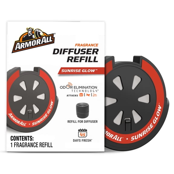 Armor All Fragrance Diffuser Refill, Sunrise Glow Scent Car Air Freshener Refill