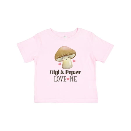 

Inktastic Gigi and Pepaw Love Me Mushroom Gift Baby Girl T-Shirt
