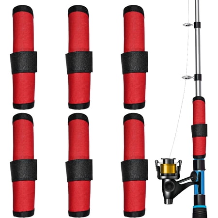 6 Pcs Fishing Lure Wraps Clear PVC Fish Hook Covers Protector 5.9 Inch Rod Sleeve Guard for Safe Gear Storage