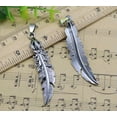 thumbnail image 5 of U8MO 1/5pc Jewelry Making DIY Feather Alloy Charms Necklace Pendant 60x13mm-bronze-1pcs, 5 of 9