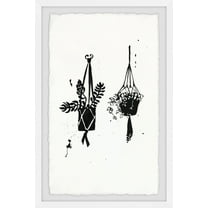 Marmont Hill Hanging Plants IV Framed Wall Art