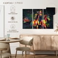 thumbnail image 4 of Elephant Stock Two Horses Color Splash Paint Wall Art - Horizontal Multi Panel Canvas - Living Room Wall Decor - Animal Multi Panel - Gold And Beige Decor - 23" x 14", 4 of 4