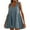 Light Blue, variant on Antinious Women Sleeveless V-Neck Solid Casual Lightweight Comfortable Dress