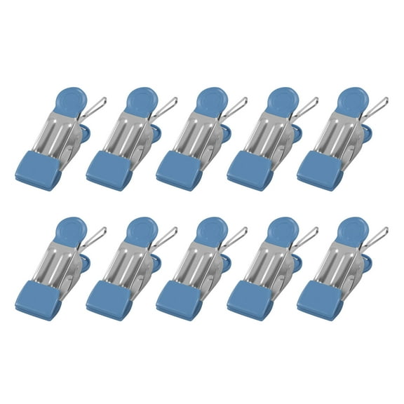 VQPeo Metal Pants Clip Hanger, Windproof Clothes Drying Rack, Stainless Steel Garment Gripper for Balcony & Laundry Use