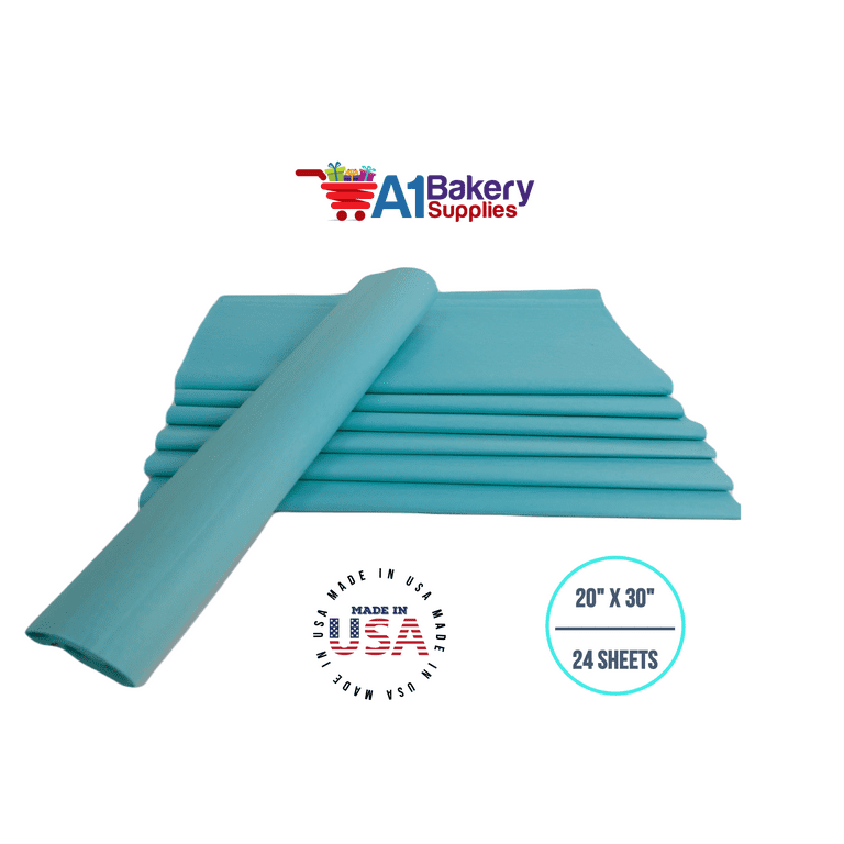 Aqua Blue Tissue Paper Squares, Bulk 24 Sheets Large 20 Inch x 30 Inch, 24  Sheets - Fry's Food Stores