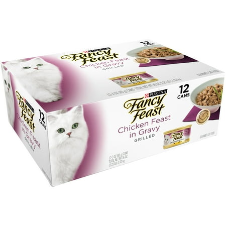 Purina Fancy Feast Grilled Chicken Feast in Gravy Collection Wet Cat Food (12) 3 oz. Cans