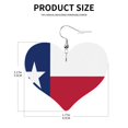 thumbnail image 3 of Heart Earrings Colorado Texas Flag Dangling Heart Drop Earrings For Women Love Dangle Earrings Gift, 3 of 6