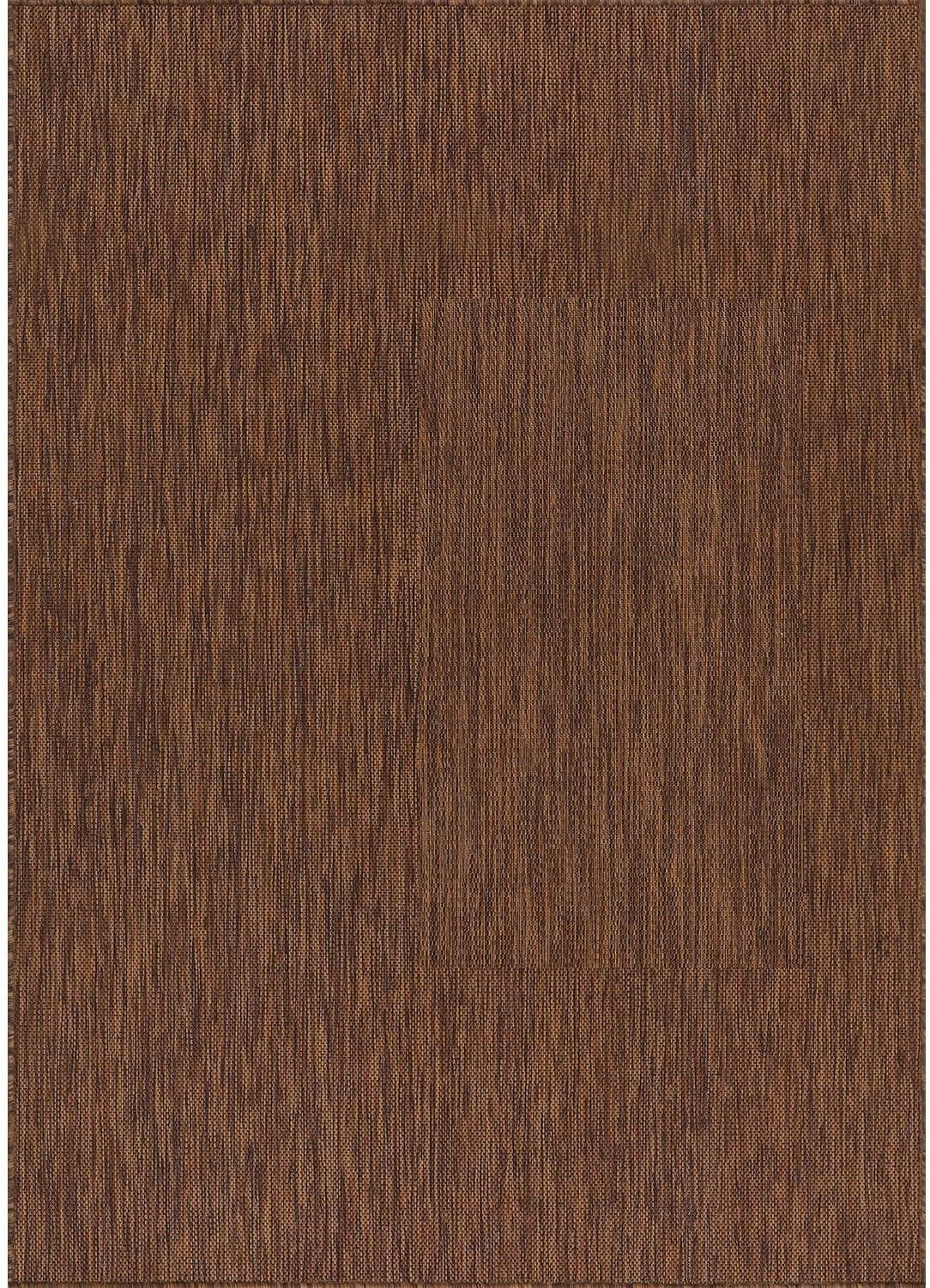 CAMILSON Solid Washable Waterproof Outdoor Indoor Area Rug Gold 9x12