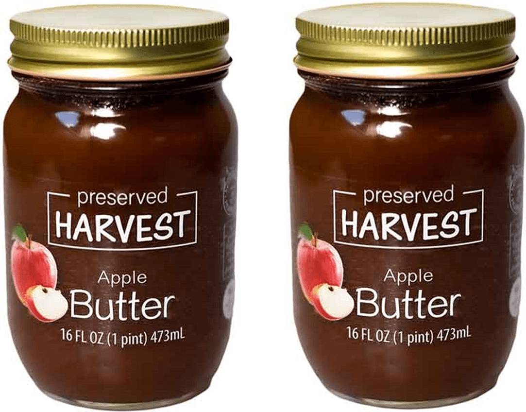 Preserved Harvest Apple Butter, 16 fl. oz. Pint Jars, 2Pack