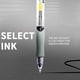 thumbnail image 2 of Pluma de tinta gel 0,5mm Punta fina | Escritura suave, impermeable, resistente al desvanecimiento | Negro | Empuñadura ergonómica de confort | Ideal para oficina, arte, diarios, precisión duradera, 2 of 9