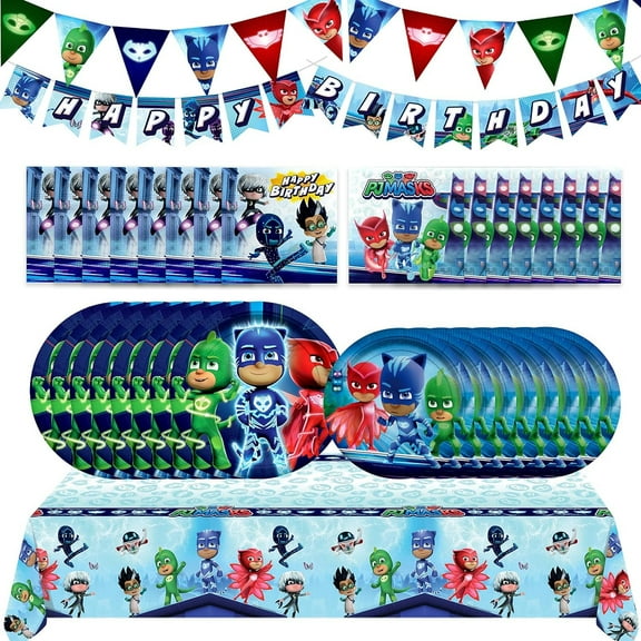 PJ Masks Party Supplies Complete Set for 16 Guests