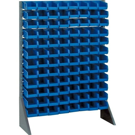 

QRU-12S-220-96 Single Sided 12 Rail Unit with 96 QUS220 Ultra Stack & Hang Bins Blue