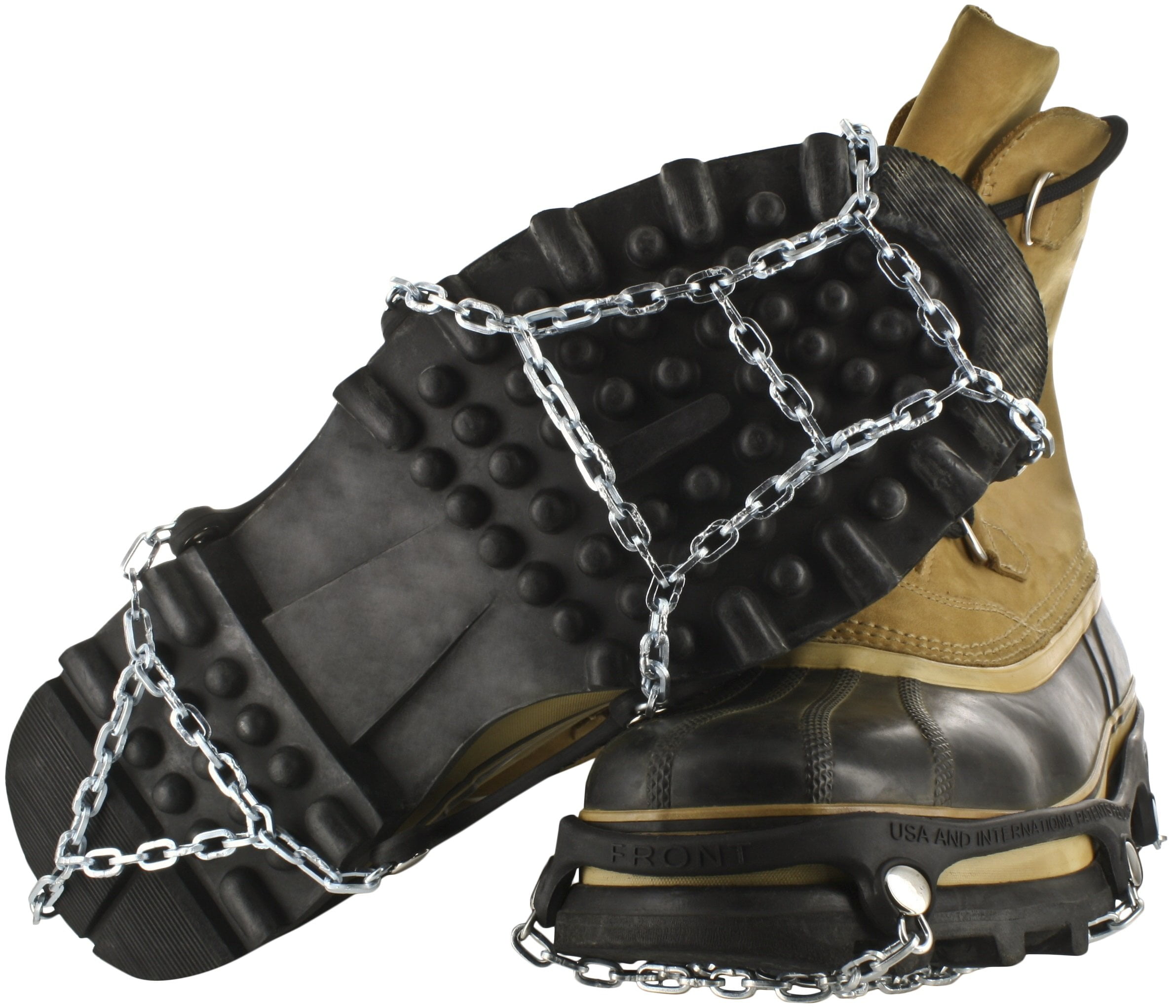 ICETrekkers Shoe Chains, Large (Men's 9.512/Women's 10.5), Black