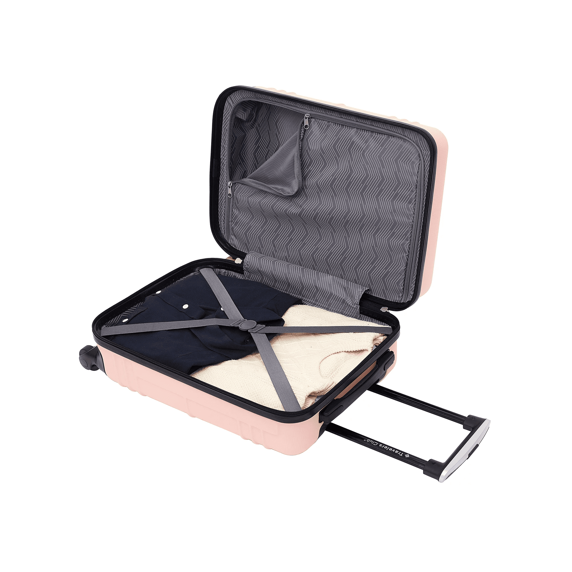 Travelers Club Richmond Hardside 20" Rolling Carry-on Luggage - Rose Gold