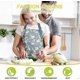 thumbnail image 4 of Pack Floral Aprons with Pocket, Blooming Womens Aprons Waterproof Adjustable, 4 of 5