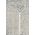 thumbnail image 6 of Pasargad Home Transitional 6' x 9' Hand-Knotted Bamboo Silk and Wool Silver/Light Blue Rug - All Ages, Indoors, 6 of 7