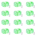 thumbnail image 1 of Fairy Lights Yiaht, paquete de 12 luces LED, 2,1 m, 20 LED, resistentes al agua, color verde, 1 of 7