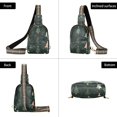 thumbnail image 7 of FORMRS Womens Crossbody Sling Bag Travel Daypack Shoulder Chest Backpack, Green Christmas Trees, 7 of 7