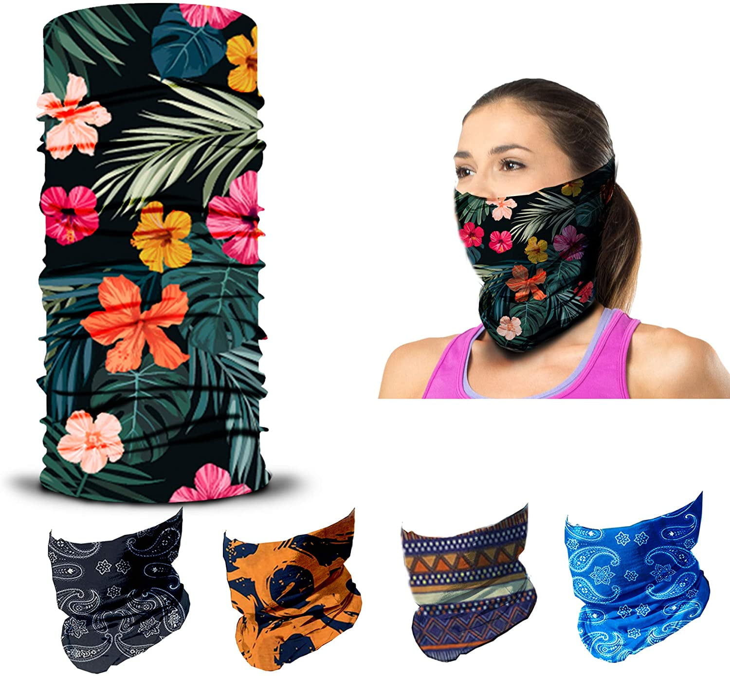 Details about   Unisex Cool Neck Gaiter Face Scarf Cover Headwear Bandana Sun UV Shield+Filter 