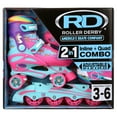 thumbnail image 2 of Roller Derby Unicorn 2-in-1 Roller and Inline Adjustable Skates (Size 3-6), 2 of 8