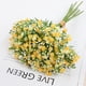 thumbnail image 1 of Nvzi Ramos de flores artificiales de Gypsophila amarilla, 7 piezas, flores de tacto real para bodas, fiestas, decoración del hogar, 1 of 5