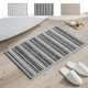 thumbnail image 1 of Alfombra de baño súper absorbente de secado rápido | Respaldo de goma antideslizante | Alfombra de baño de poliéster lavable | 16x24 pulgadas | Gris Caqui Negro | alfombrilla de lavabo de ducha con, 1 of 9