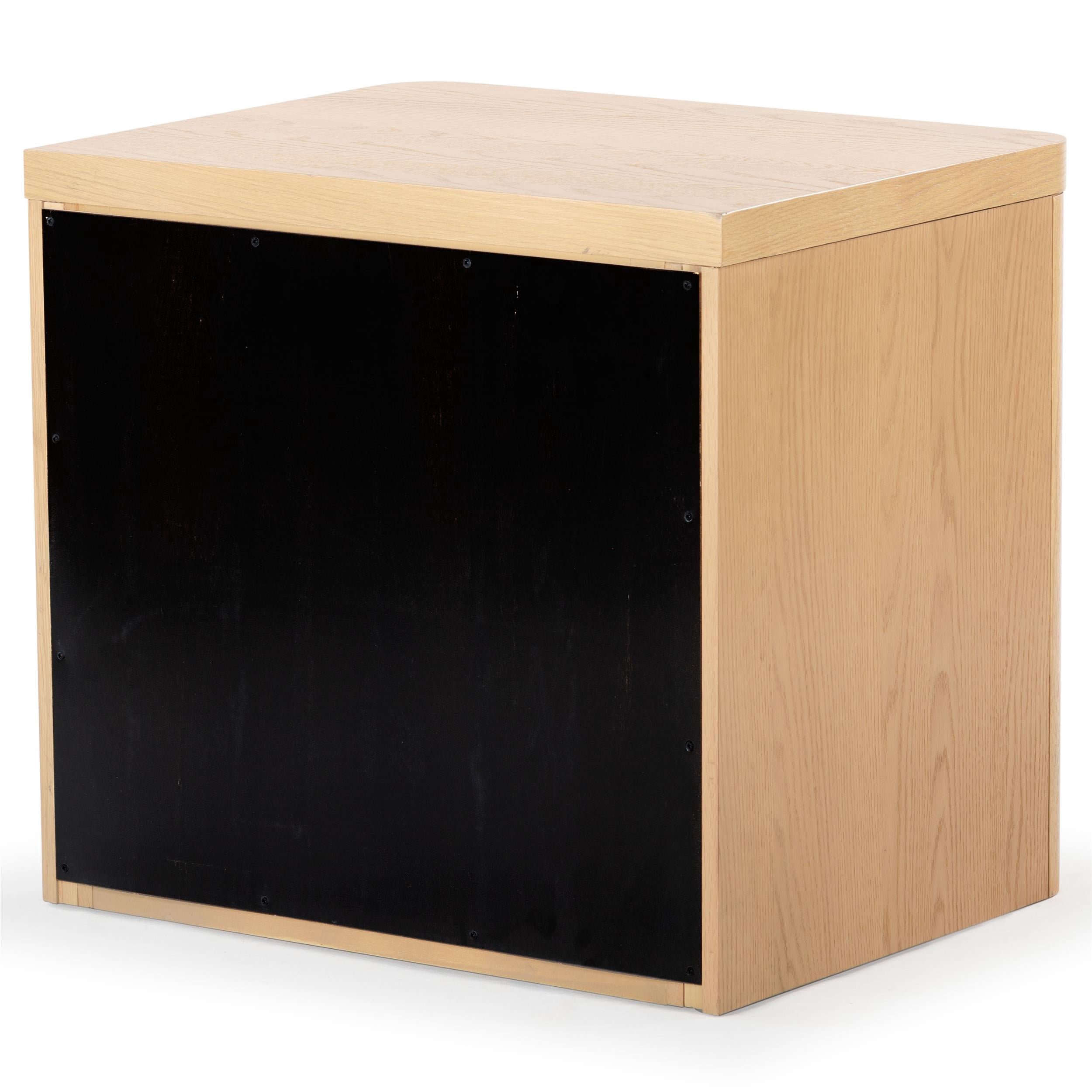 Safavieh Raylie 1 Drawer Solid Wood Nightstand in Natural