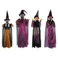 thumbnail image 7 of Halloween Animatronics Witch Clearance，Sound Activated Talking Witch with Light, Mouth Can Open Life Size Witch, Halloween Outdoor Decorations, 7 of 7