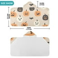 thumbnail image 4 of Yayeee Kids Hooded Towels Toddler Soft Absorbent Beach Bathing Wrap 50" x 23.5", Beige Halloween Pumpkin, 4 of 5
