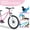 Pink+Steel+Garden&Outdoor, variant on LHSHID 24-Inch family Mountain Bike for Ages 9-12 with Multi-Speed Gears & Dual Suspension, family Off-Road Cycling