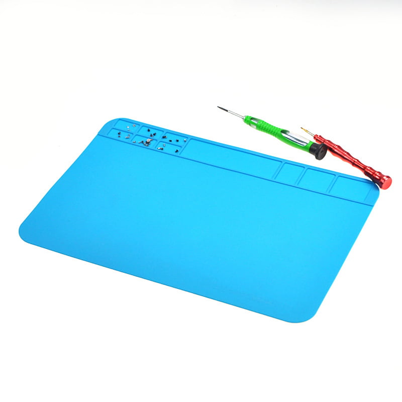 Anti Static Magnetic Heat Insulation Silicone Pad Desk Mat Soldering Repair Work 