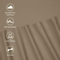 thumbnail image 2 of Soft Lightweight Brushed Cotton Blend Bed Sheet Set – 3-Piece Twin XL – Beige, 2 of 11