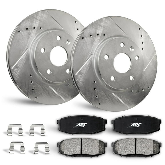 APF Front Brake Kit Rotors and Pads for BMW 430i Gran Coupe 2017-2020