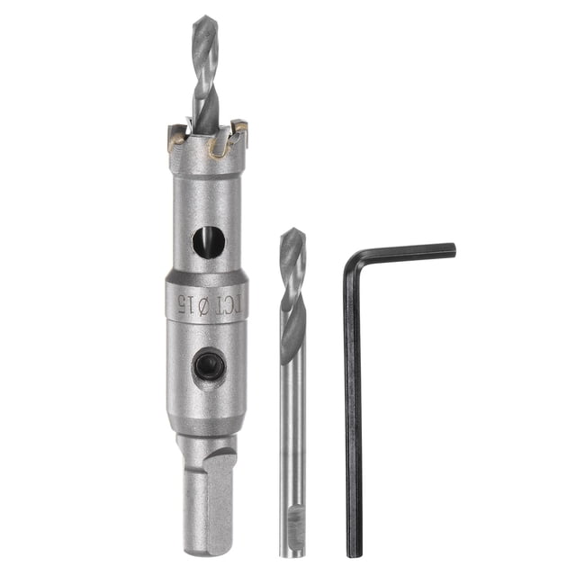 Sierra de agujero de metal Uxcell cortadora de carburo de 12 mm / 0.47" de diámetro para acero inoxidable y metal, 0.59