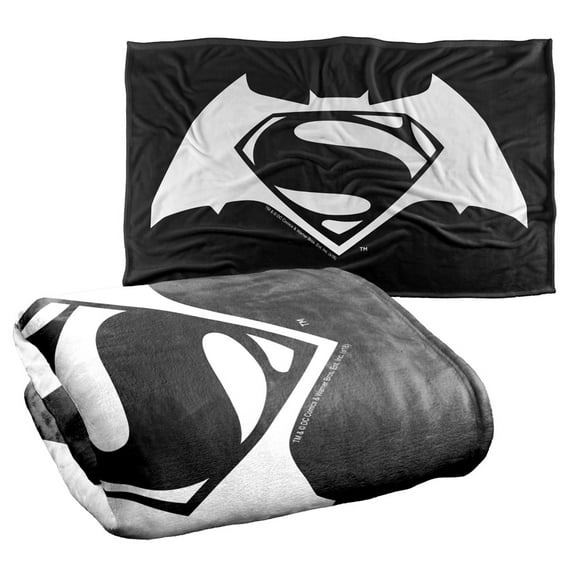 Batman V Superman Simple Logo Silky Touch Super Soft Throw Blanket 36" x 58"