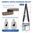thumbnail image 3 of Bolsa transparente QOECI Stadium Events, transparente, negra, para mujer, 3 of 6