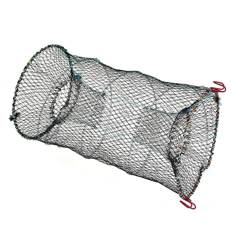 Kritne Crayfish Net,17.7x9.84in Foldable Lobster Crayfish Crab Shrimp Fish  Trap Cage Fishing Net 