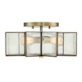 thumbnail image 5 of Trade Winds Stella Star Semi-Flush Mount Ceiling Light in Natural Brass, 5 of 6