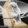 thumbnail image 4 of Fit for Subaru Outback 2005, PU Leather Full Set of 5 Seats Waterproof Beautify Interior, Beige Car Seat Covers, Beautify the Interior of Old Cars, 4 of 9