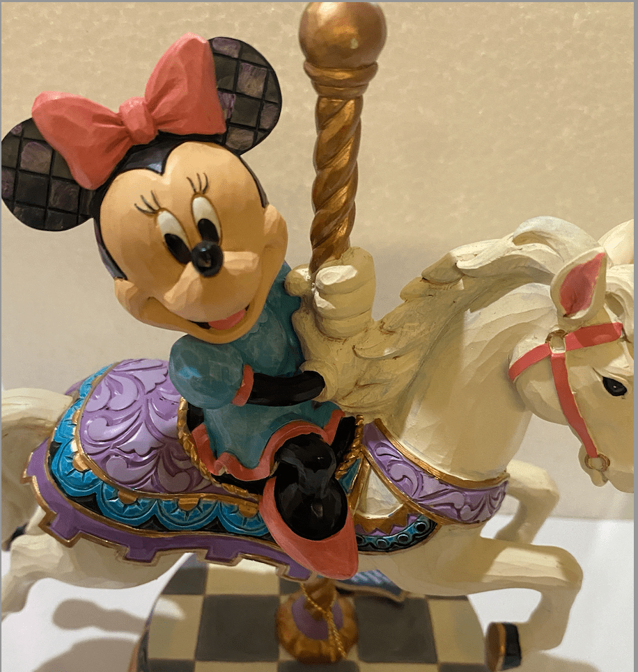 Disney Parks Jim Shore 50th Minnie Mouse Charming Carousel  display picture 3