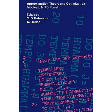 Approximation Theory And Optimization Tributes To M J D - 