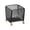 #1 Black【1x Storage Basket】, variant on SouMaox Bathroom Storage Rack, Iron Storage Basket for Washbasin, Desktop Organizer with Wooden Base, Compact Mesh Caddy for Small Items, 5.1" x 5.5" x 6.6" White