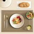 thumbnail image 2 of ShadeMart Light Brown 4 PC Waterproof and heat-insulating Dining Table Placemats, 2 of 6