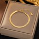 thumbnail image 1 of Pulsera de acero de titanio que no se decolora, pulsera de estilo ins versátil para mujer, pulsera de moda, joyería para niñas, 1 of 6