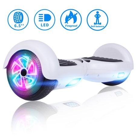 Charger Having Fun for Adults Kids Gift 6.5 Hoverboard All Terrain Off Road Electric Self Balancing Scooter with Bluetooth Speaker Front LED Light