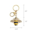 thumbnail image 2 of Wrapables Crystal Bling Key Chain Keyring Car Purse Handbag Pendant Charm, Bee, 2 of 7