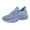 Blue, variant on Women's Platform Wedge Sneakers, Breathable Mesh Flying Woven, Lightweight Non-Slip Running Shoes for Gym & Walking Blue