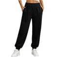 thumbnail image 4 of Gytharion Women's Jogger Pants Solid Color Tapered Fit Sweatpants Drawstring Elastic Waist Athletic Joggers with Pockets for Workout, 4 of 5