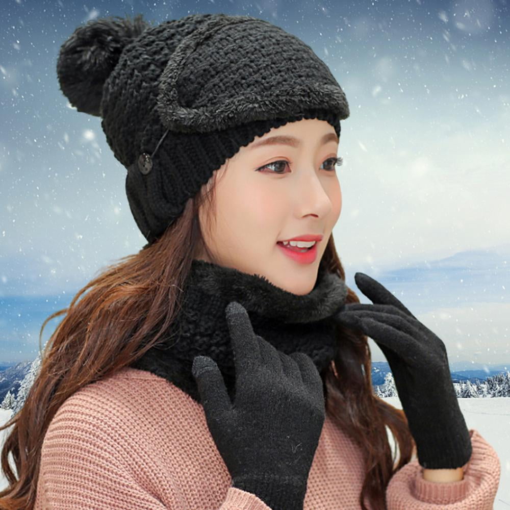 IMSHIE Hat Scarf and Gloves Set For 