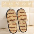 thumbnail image 2 of House Slippers for Women Men - Dachshund Dog Puppy No.1049 Lightweight House Shoes Fuzzy Slippers, Soft Slip-On Cozy House Slippers for Woman Indoor Outdoor, 2 of 7